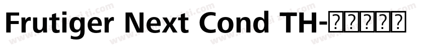 Frutiger Next Cond TH字体转换
